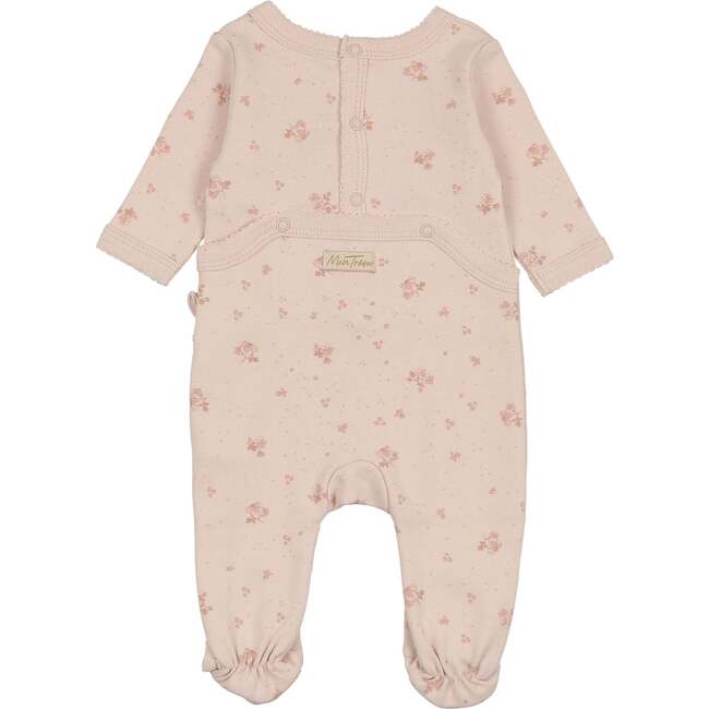 Scattered Blossoms Layette Set Ivory & Blue - Mixed Apparel Set - 3