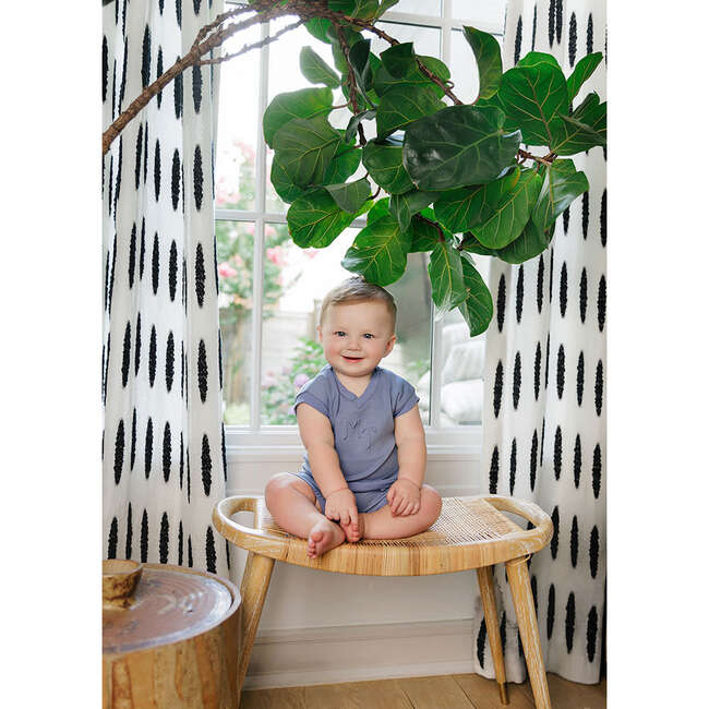 Posh Print Ensemble Slate Blue - Mixed Apparel Set - 4