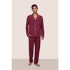 William TENCEL Modal PJ Set, BORDEAUX/IVORY - Pajamas - 1 - thumbnail