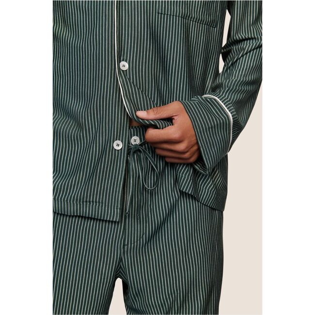 William Printed TENCEL Modal PJ Set, DUO STRIPE PINE/IVORY - Pajamas - 3