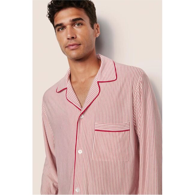 William Printed TENCEL Modal PJ Set, DUO STRIPE HOLLYRED/HOLLYRED - Pajamas - 2