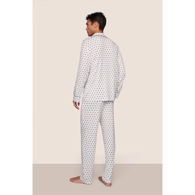 William Printed TENCEL Modal PJ Set, Hanukkah GLOW NOUVEAN NAVY/NY - Pajamas - 4