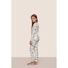 Kids Printed TENCEL Modal Unisex Long PJ Set, SKI CHALET IVORY/PINE - Pajamas - 2