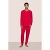 Henry TENCEL Modal Long PJ Set, HOLLY RED - Pajamas - 1 - thumbnail