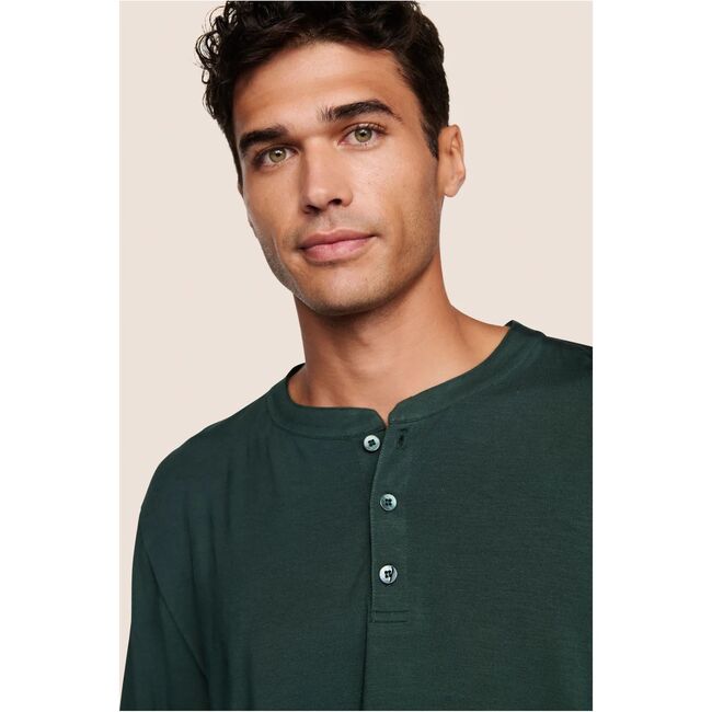 Henry TENCEL Modal Long PJ Set, PINE - Pajamas - 2