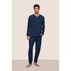 Henry Printed TENCEL Modal Long PJ Set, FOREST PINE NAVY - Pajamas - 1 - thumbnail