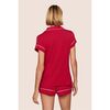 Gisele TENCEL Modal Shortie PJ Set, HOLLY RED/IVORY - Pajamas - 2