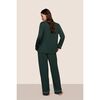 Gisele TENCEL Modal Long PJ Set, PINE/IVORY - Pajamas - 2