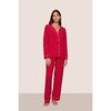 Gisele TENCEL Modal Long PJ Set, HOLLY RED/IVORY - Pajamas - 1 - thumbnail