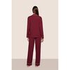 Gisele TENCEL Modal Long PJ Set, BORDEAUX/IVORY - Pajamas - 3