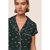 Gisele Printed TENCEL Modal Shortie PJ Set, HOLIDAY DOGS PINE/IVORY - Pajamas - 3