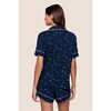 Gisele Printed Relaxed Short PJ Set, FOREST PINE NAVY/IVORY - Pajamas - 3