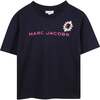 Navy T-Shirt for Girls, Navy - T-Shirts - 1 - thumbnail