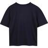 Navy T-Shirt for Girls, Navy - T-Shirts - 2 - thumbnail