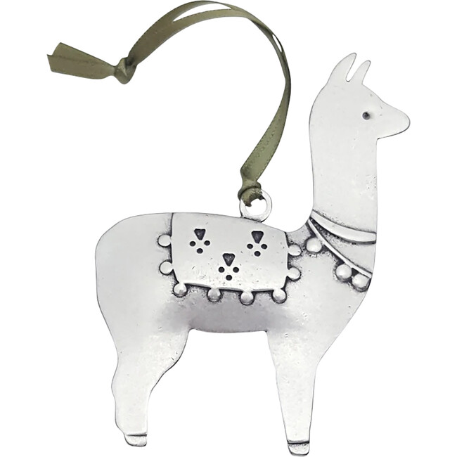 Llama Ornament, Pewter