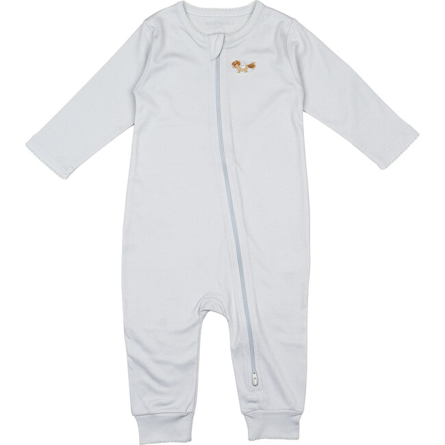 Zip Footless Sleeper, Rocking Horse Blue
