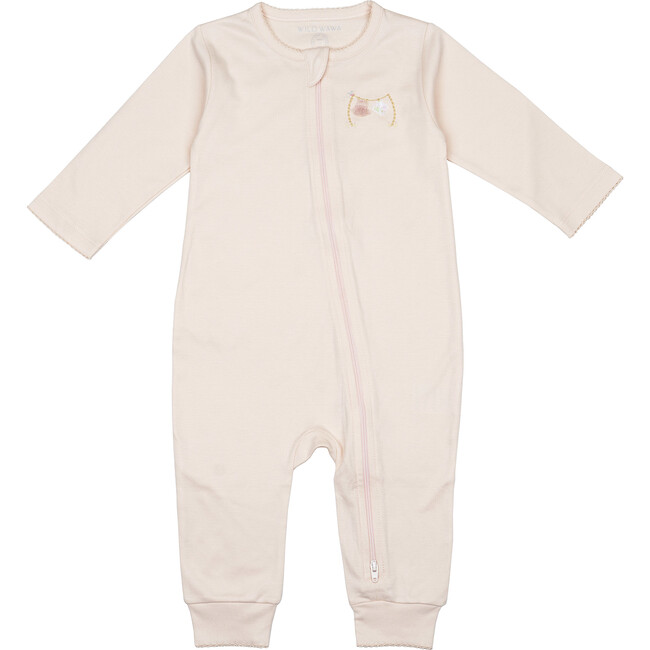 Zip Footless Sleeper, Clothsline Pink