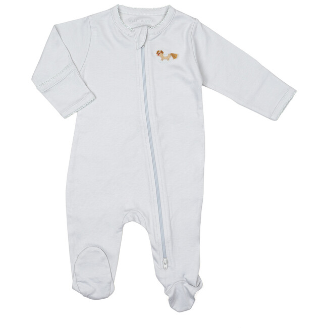 Zip Footed Sleeper, Rocking Horse Blue