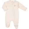 Zip Footed Sleeper, Clothsline Pink - Footie Pajamas - 1 - thumbnail