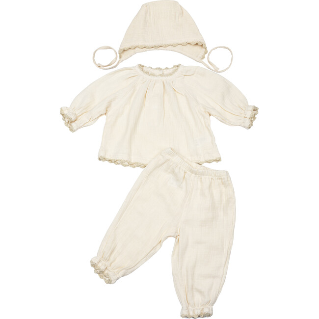 Gauze Three Piece Set, Cloud