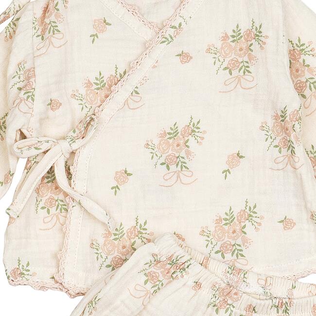 Gauze Three Piece Set, Parfait Pink - Mixed Apparel Set - 2