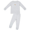 Embroidered Two Piece Set, Rocking Horse Blue - Mixed Apparel Set - 1 - thumbnail