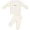 Embroidered Two Piece Set, Honey Bear Pearl - Mixed Apparel Set - 1 - thumbnail