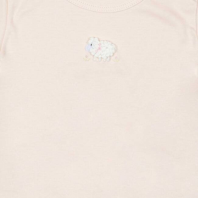 Embroidered Two Piece Set, Lamb Pink - Mixed Apparel Set - 2