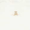 Embroidered Two Piece Set, Bear w/ Flowers Pearl - Mixed Apparel Set - 2