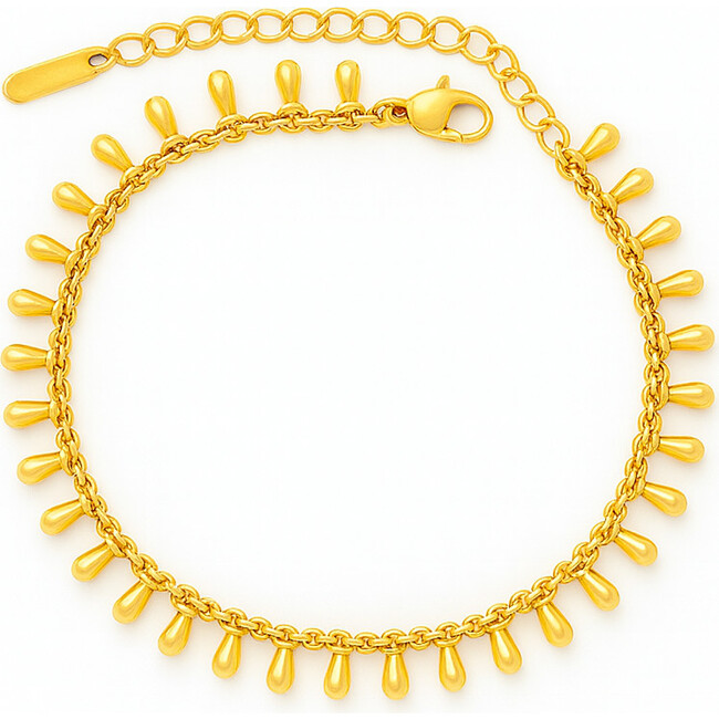 Tassel Chain Bracelet, Gold