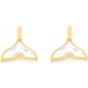 Whale Tail Earrings, Mother of Pearl - Earrings - 1 - thumbnail
