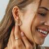 Salted Pearl Studs, Gold - Earrings - 3