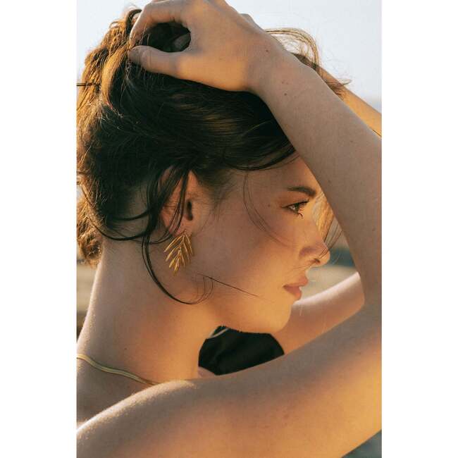 Isla Earrings, Gold - Earrings - 2