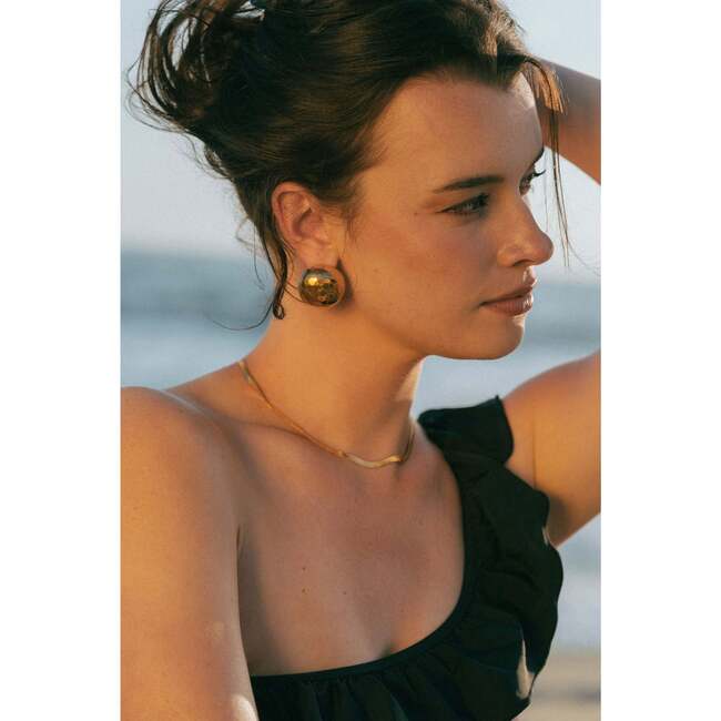 Golf Earrings, Gold - Earrings - 2