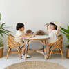 Maya Kids Handcrafted Rattan Chair With Cushion, Honey Brown - Kids Seating - 2 - thumbnail
