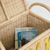 Anais Handcrafted Rattan Storage Trunk With Built-In Handles, Natural - Storage - 4 - thumbnail