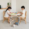 Amélie Kids Handcrafted Rattan Chair With Cushion, Honey Brown - Kids Seating - 2 - thumbnail