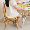 Amélie Kids Handcrafted Rattan Chair With Cushion, Honey Brown - Kids Seating - 3 - thumbnail