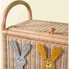 Anais Handcrafted Rattan Storage Trunk With Built-In Handles, Natural - Storage - 6 - thumbnail