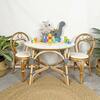 Amélie Kids Handcrafted Rattan Chair With Cushion, Honey Brown - Kids Seating - 4 - thumbnail
