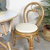 Amélie Kids Handcrafted Rattan Chair With Cushion, Honey Brown - Kids Seating - 5 - thumbnail