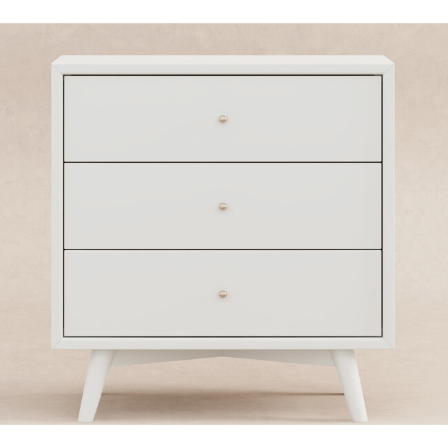 Palma 3-Drawer Assembled Dresser in White