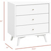 Palma 3-Drawer Assembled Dresser in White - Bookcases - 4