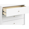 Palma 3-Drawer Assembled Dresser in White - Bookcases - 5