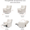 Kiwi Recliner and Swivel Glider in Performance Cream Eco-Weave - Glider - 2