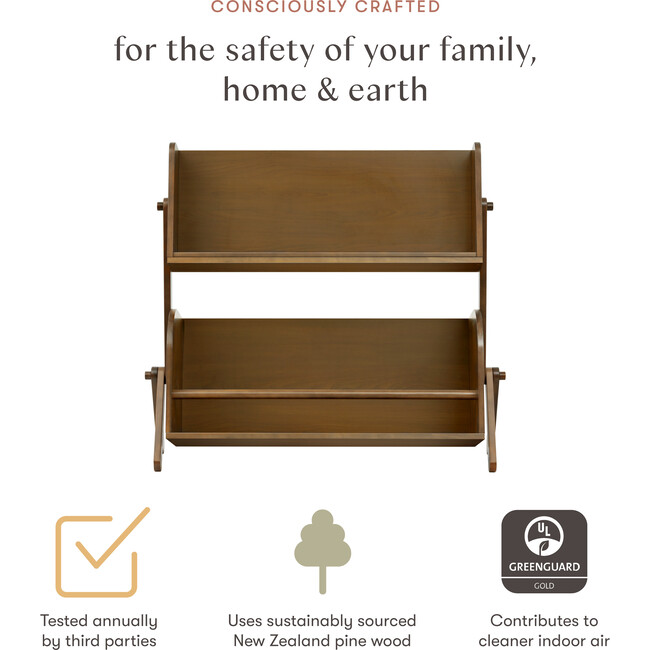 Tally Storage and Bookshelf in Natural Walnut - Bookcases - 2