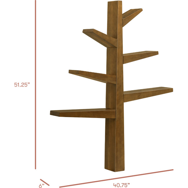 Spruce Tree Bookcase in Natural Walnut - Bookcases - 5