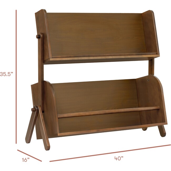 Tally Storage and Bookshelf in Natural Walnut - Bookcases - 6