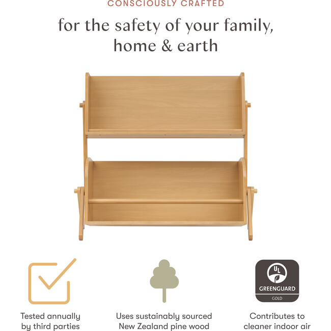 Tally Storage and Bookshelf in Honey - Bookcases - 2