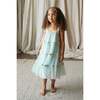 Wisteria Embellished Tulle Frill Dress, Cyan - Dresses - 3